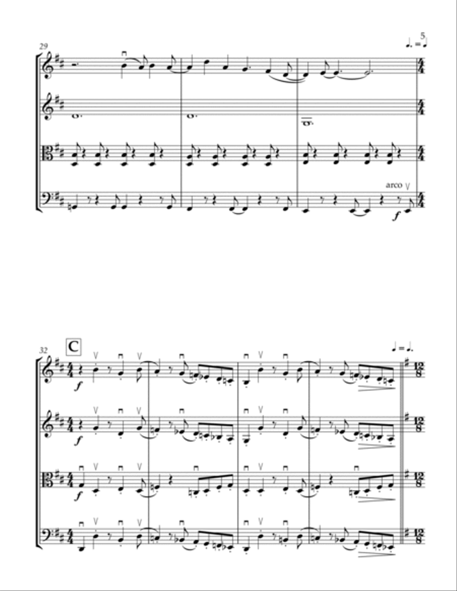 God Only Knows God Only Knows String Quartet scores gallery preview page 6
