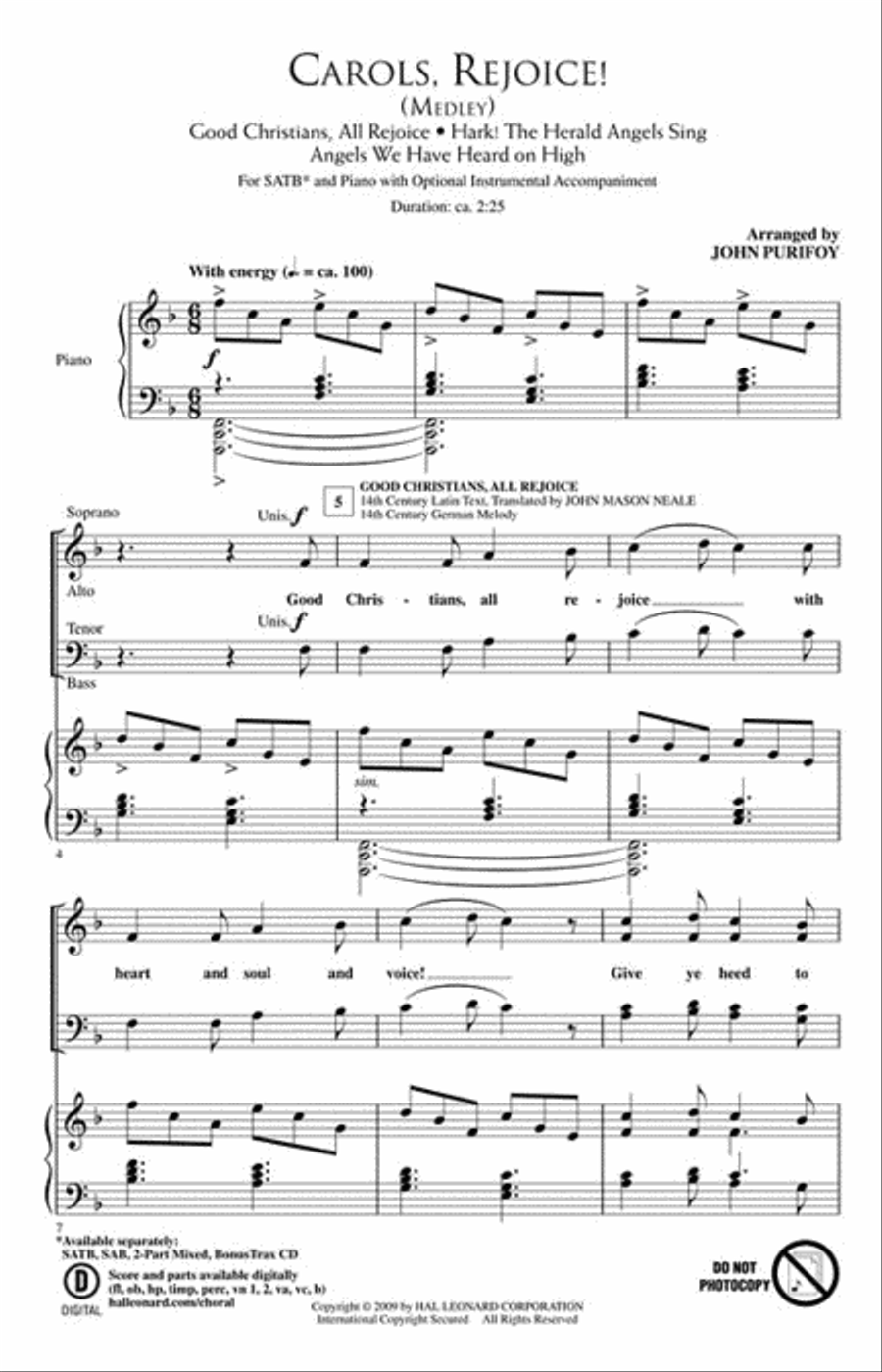 Carols, Rejoice! Carols, Rejoice! 4-Part scores gallery preview page 2