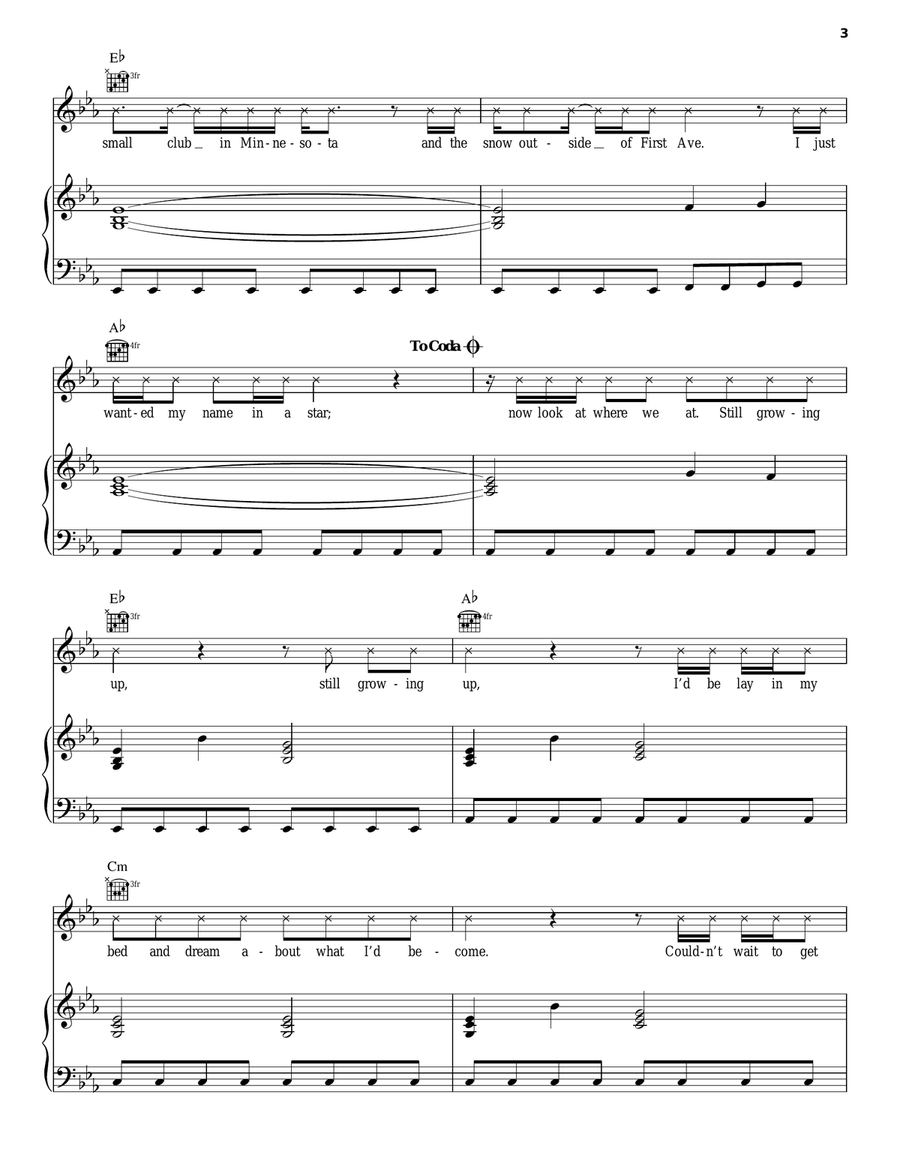 Good Old Days Good Old Days Piano, Vocal, Guitar scores gallery preview page 3