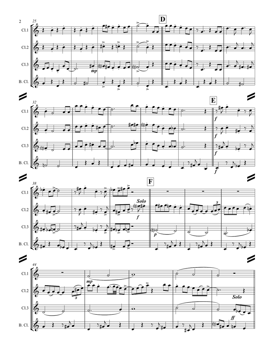 Let It Snow! Let It Snow! Let It Snow! Woodwind Ensemble scores gallery preview page 3