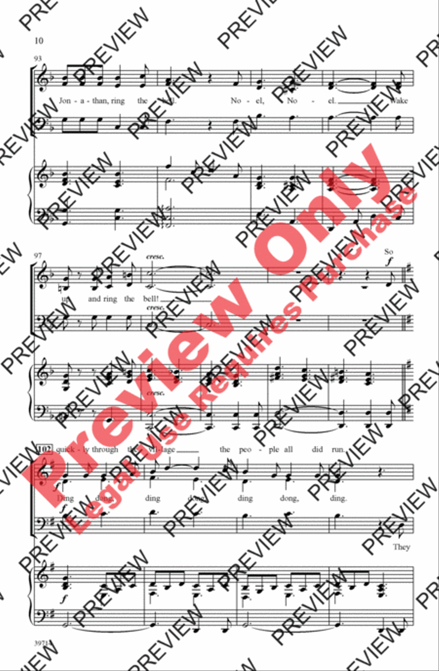 Jonathan's Bell Carol Jonathan's Bell Carol 3-Part scores gallery preview page 10