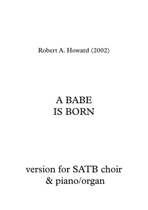 Book cover for A Babe is Born (SATB version)