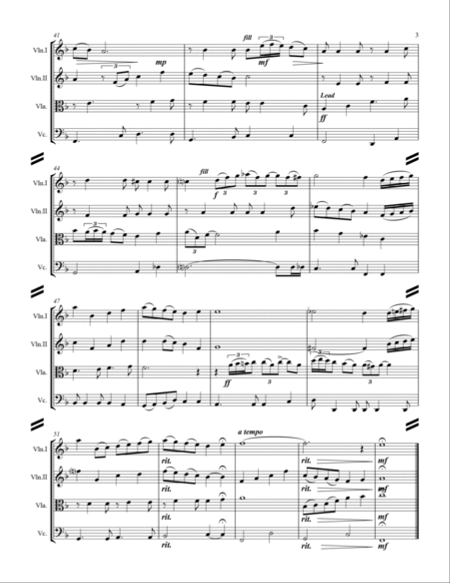 Have Yourself A Merry Little Christmas from MEET ME IN ST. LOUIS String Quartet scores gallery preview page 4