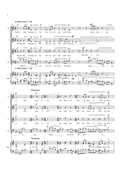Flowers for SATB Choir image number null