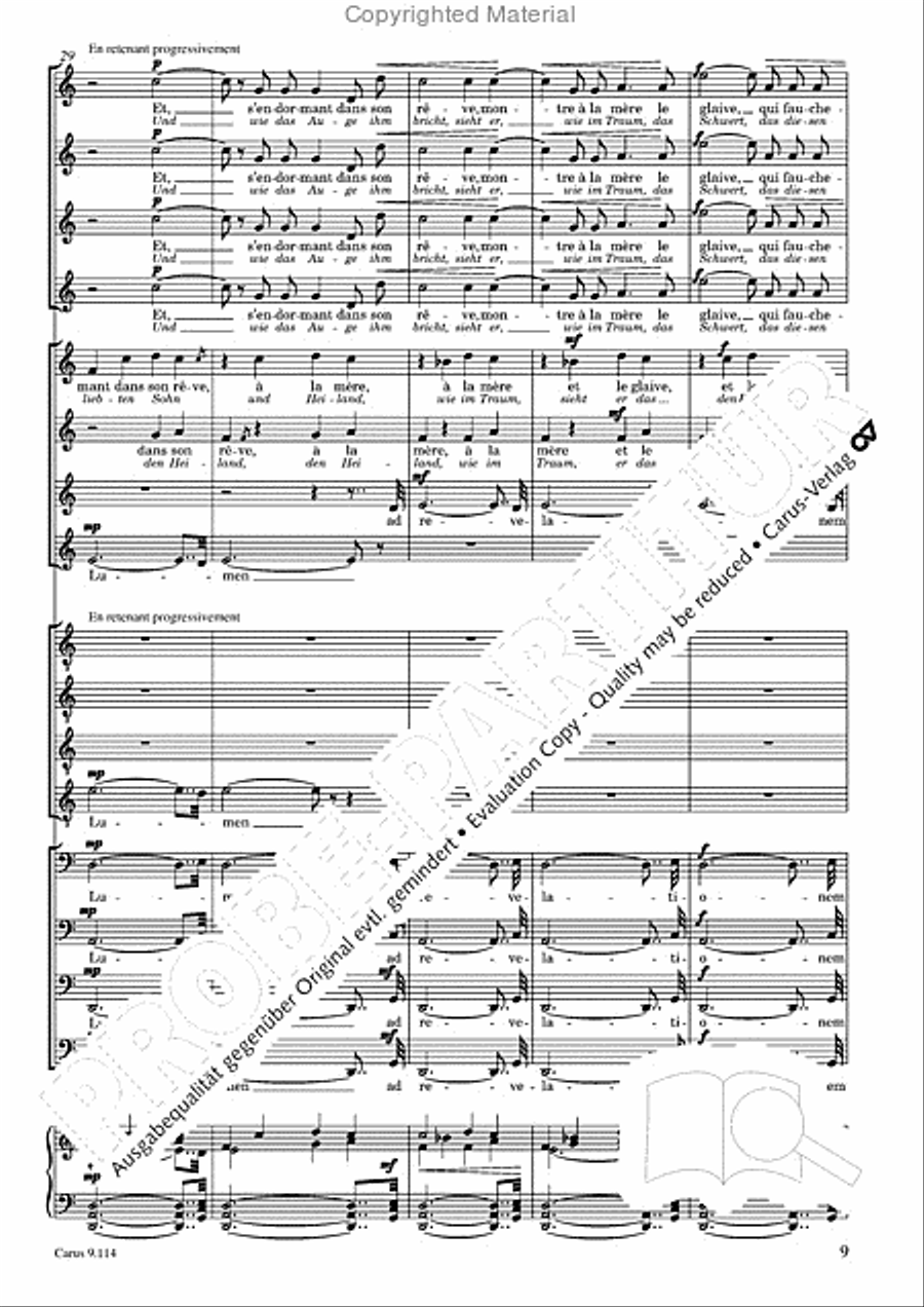 Trois Fragments de son Choir scores gallery preview page 10