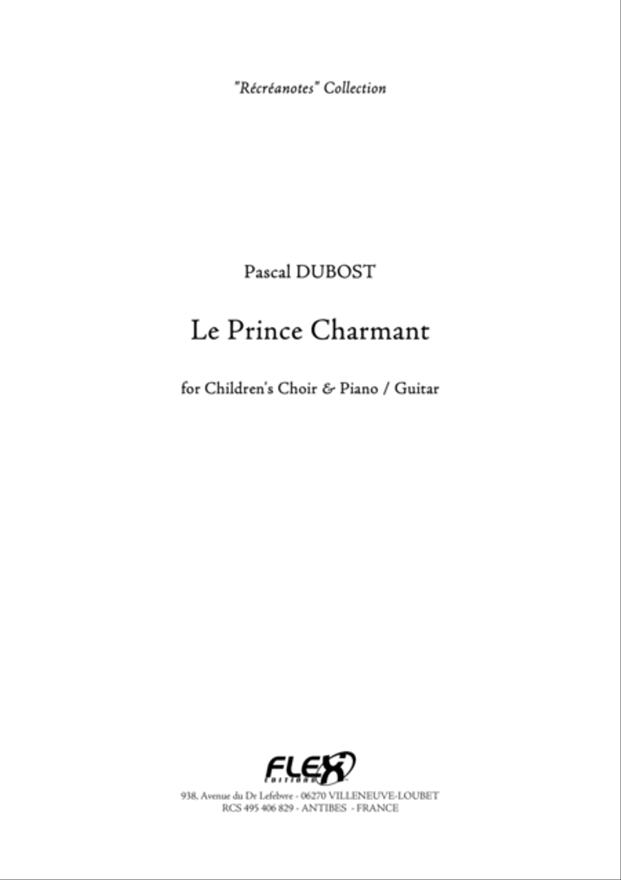 Le Prince Charmant Children's Choir scores gallery preview page 1