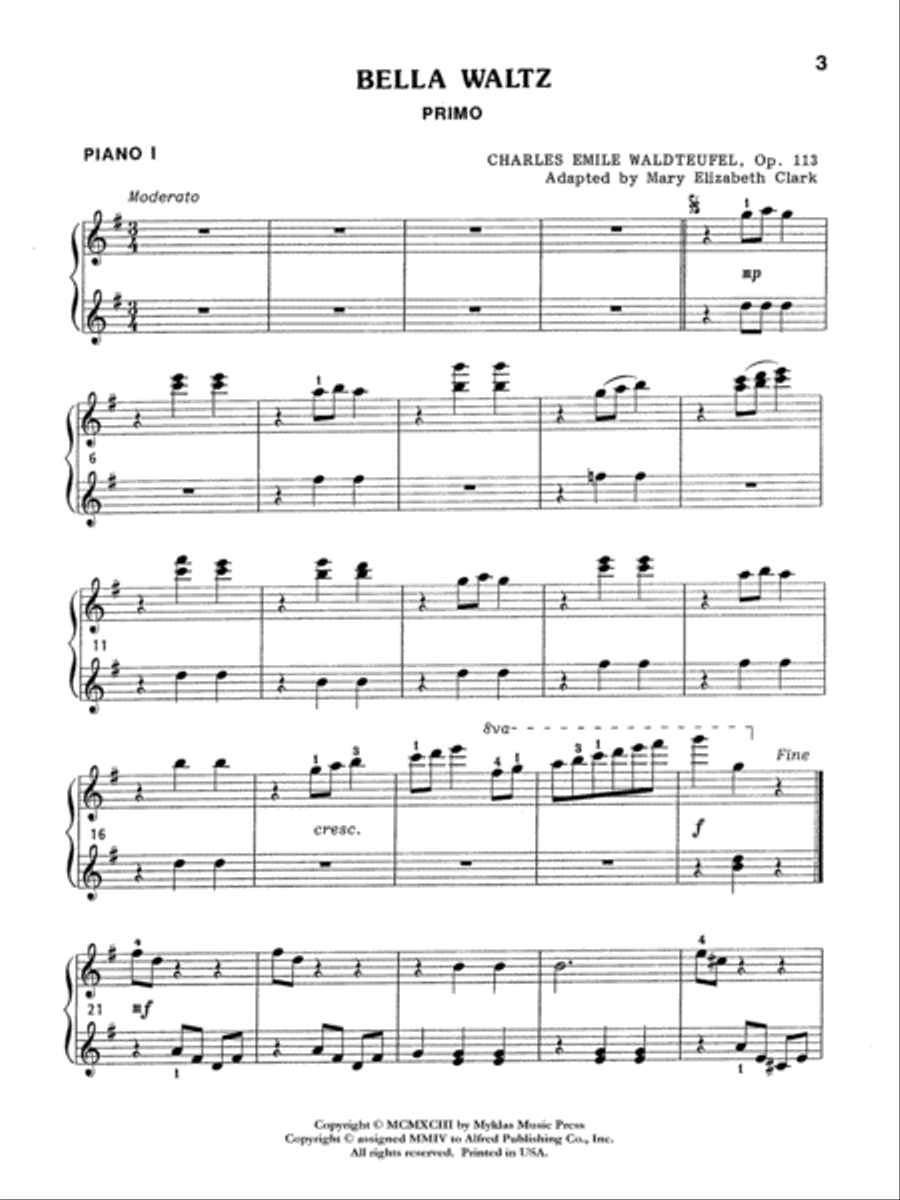 Bella Waltz Small Ensemble scores gallery preview page 3