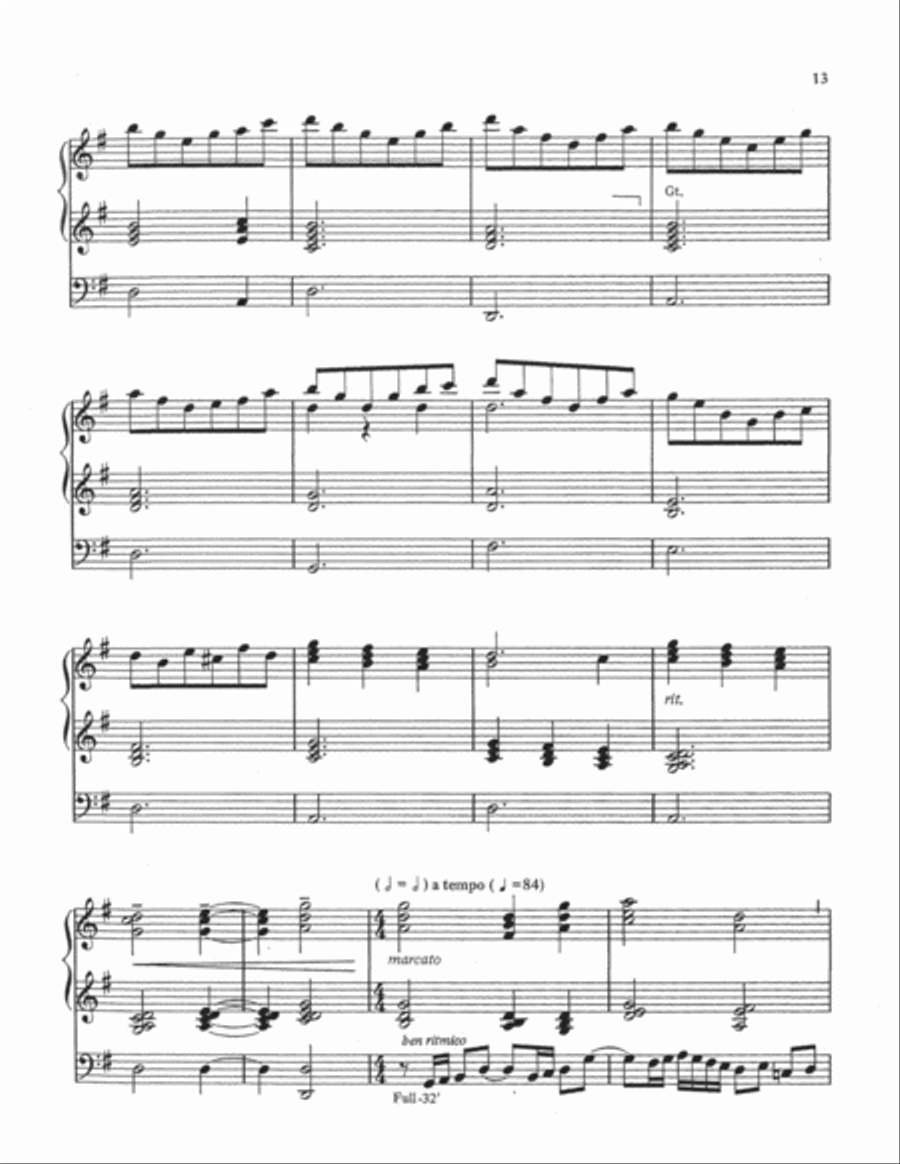 Partita on Adeste Fideles Organ scores gallery preview page 13