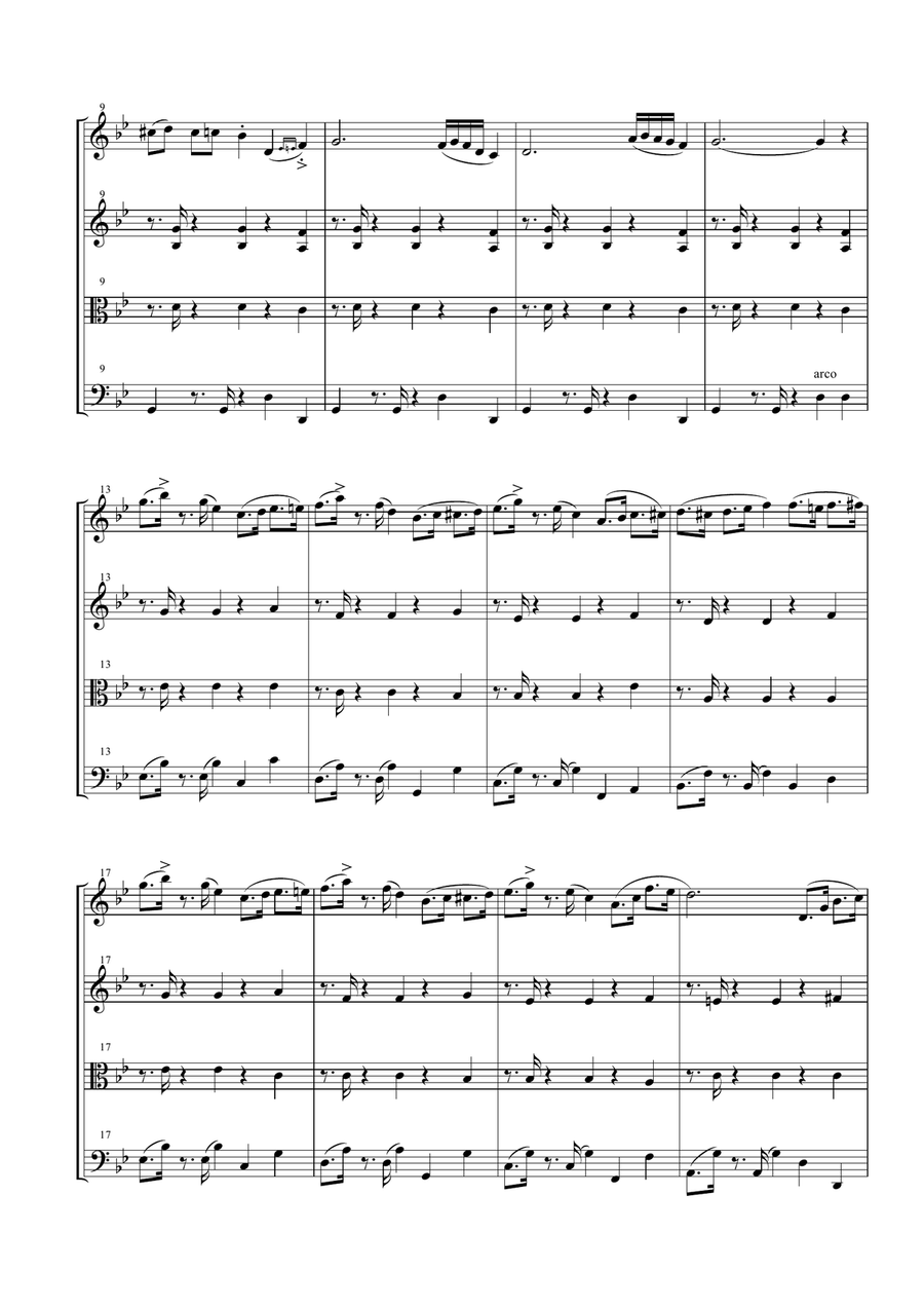 Take Five String Quartet scores gallery preview page 4
