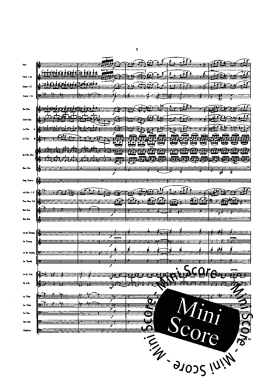 Symphonie pour Orchestre d'Harmonie Concert Band scores gallery preview page 11