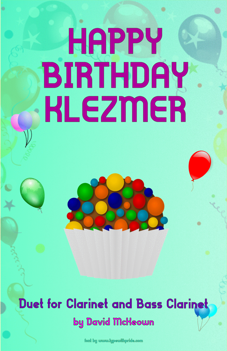 Happy Birthday Klezmer for Clarinet and Bass Clarinet Duet