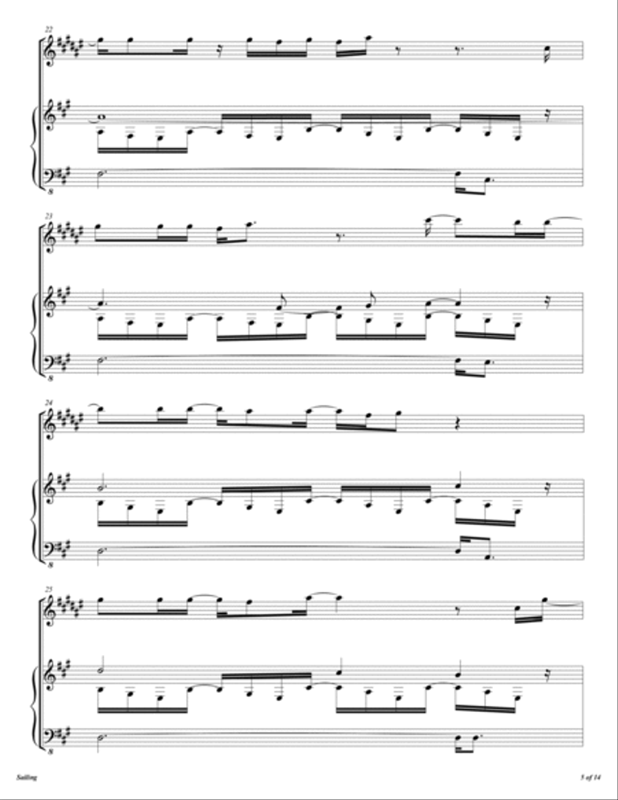 Sailing Alto Saxophone scores gallery preview page 6