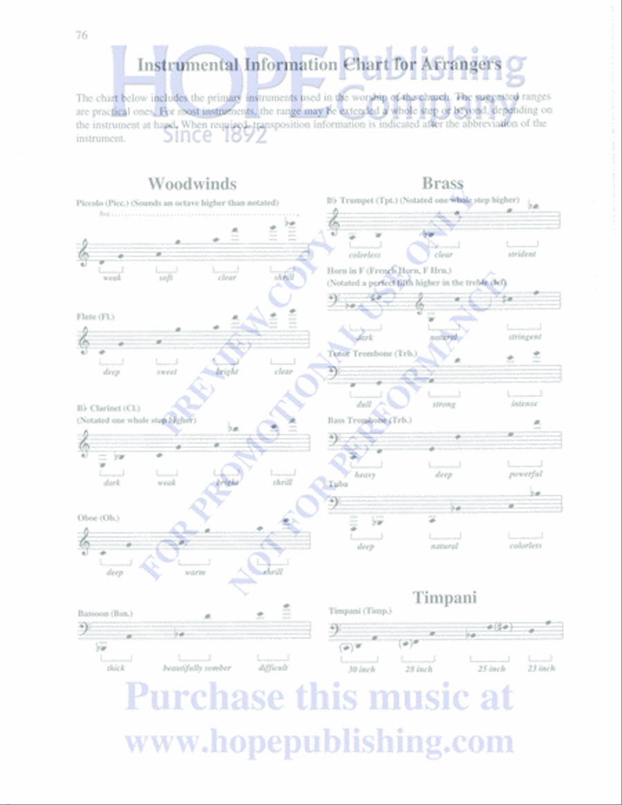 Practical Guide to Arranging Music for Organ, Choir, Handbells & Other Instrumen Choir scores gallery preview page 77