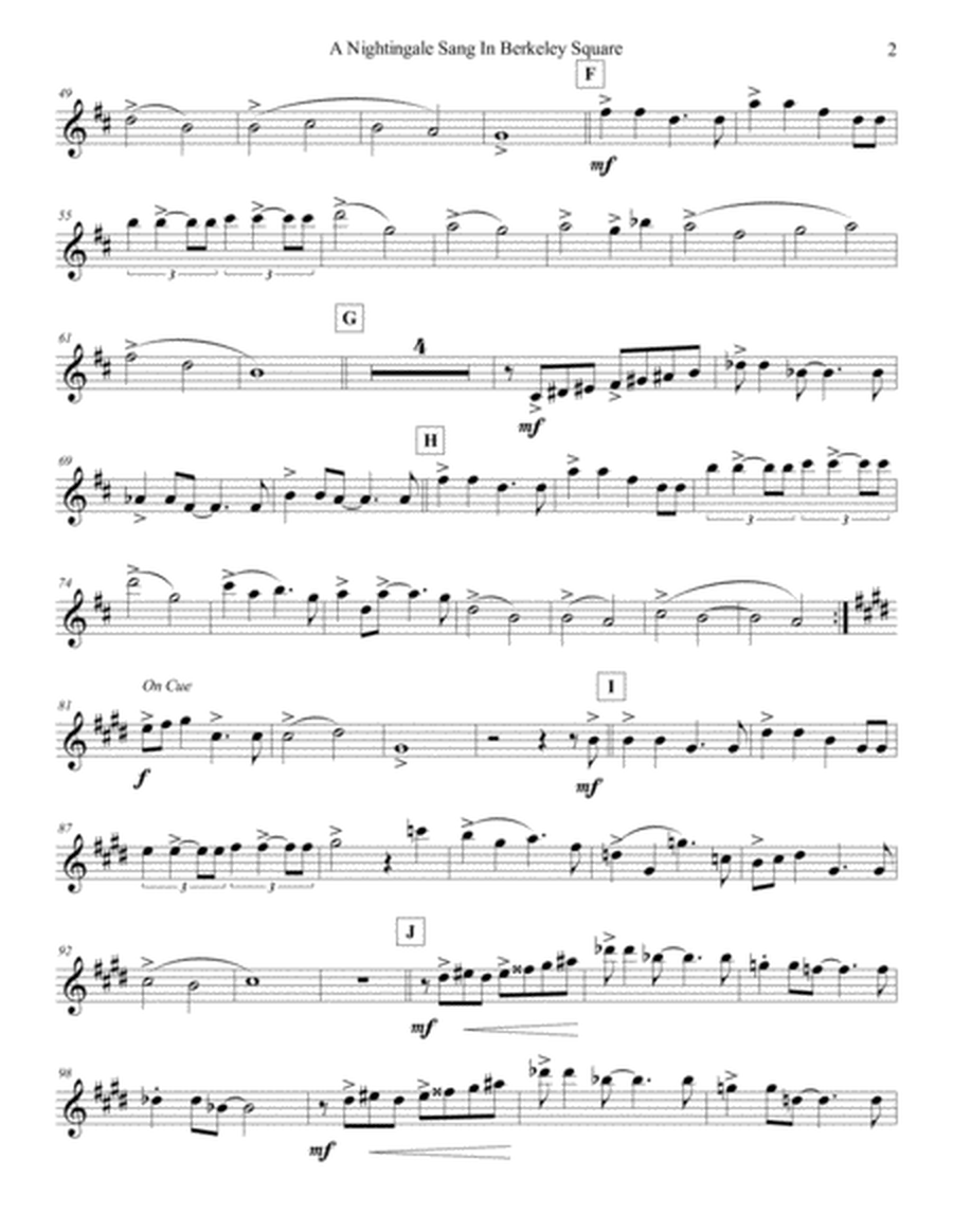 A Nightingale Sang In Berkeley Square (Violin 2)