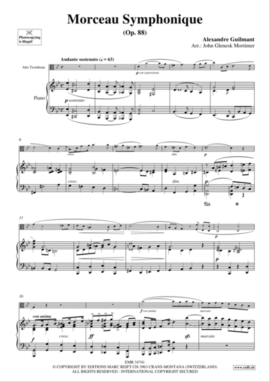 Morceau Symphonique Piano Accompaniment scores gallery preview page 4