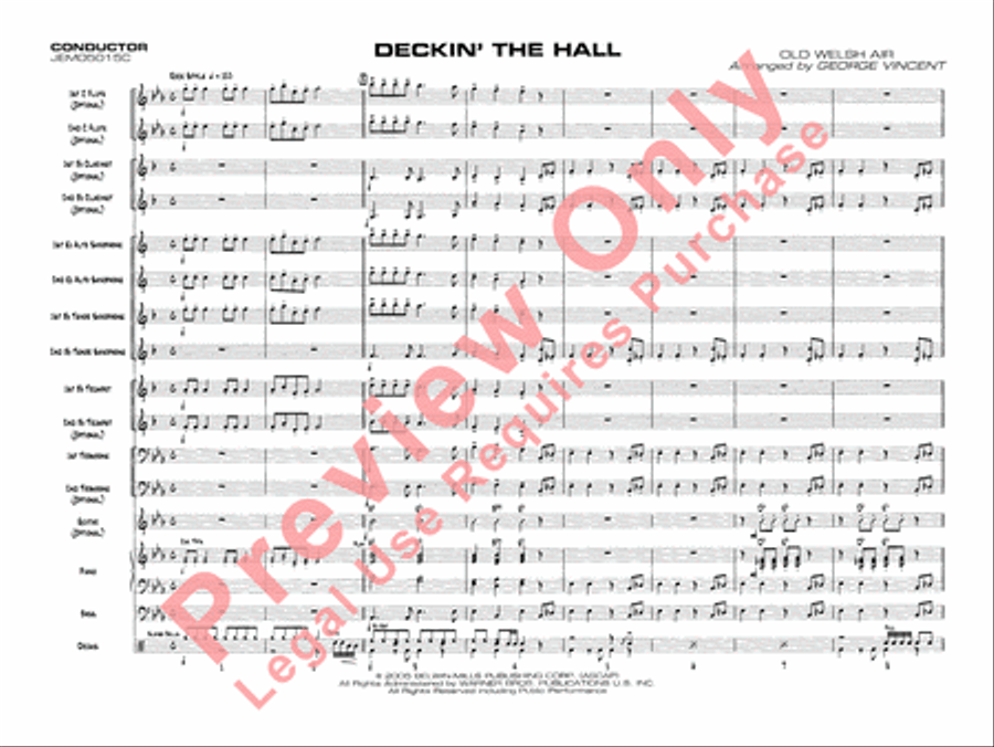 Deckin' the Hall Jazz Ensemble scores gallery preview page 4