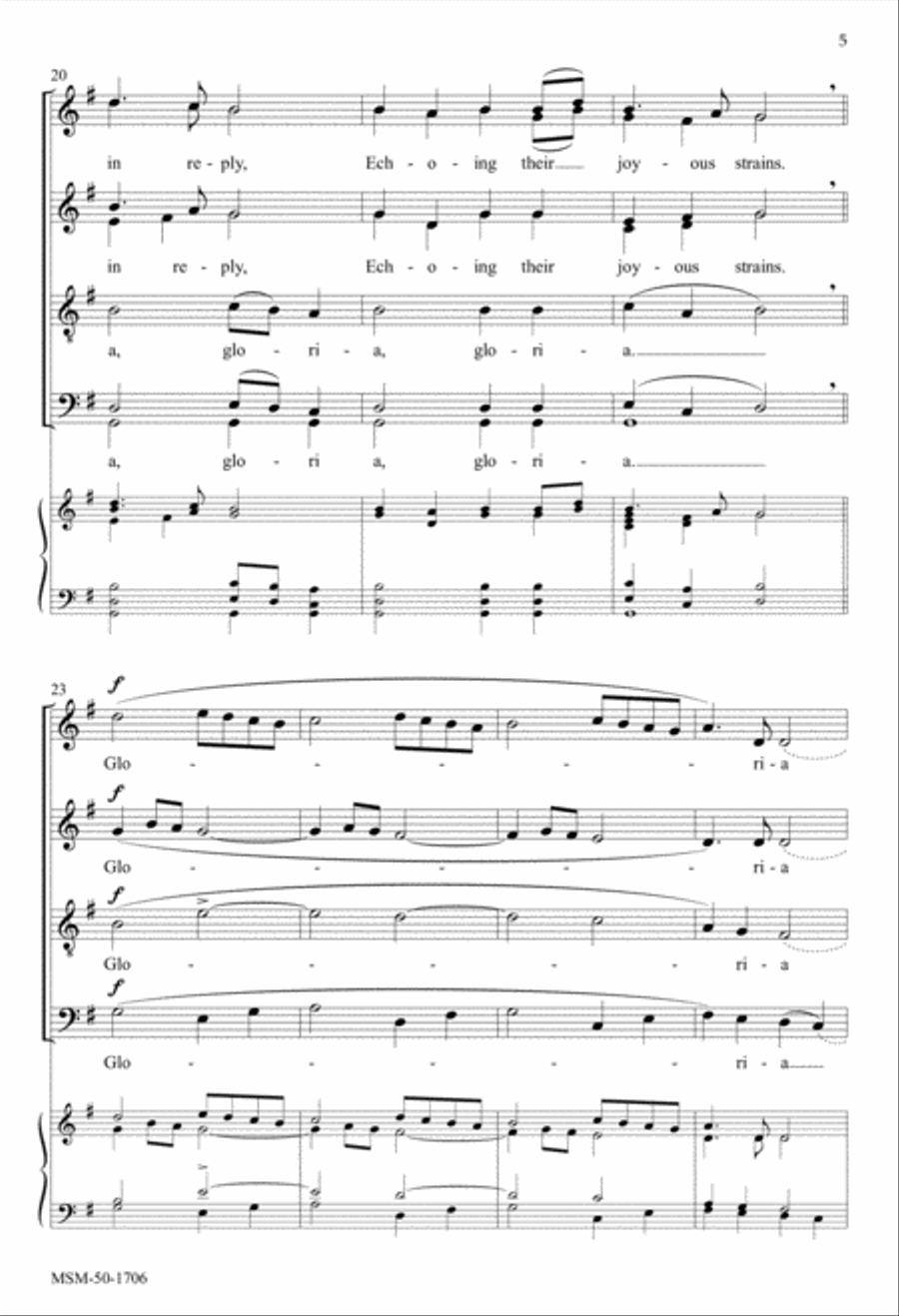 Angels We Have Heard on High Divisi scores gallery preview page 5