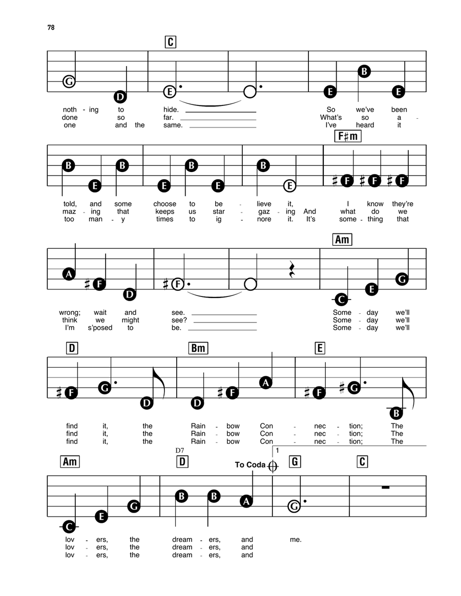 The Rainbow Connection Electronic Keyboard scores gallery preview page 2
