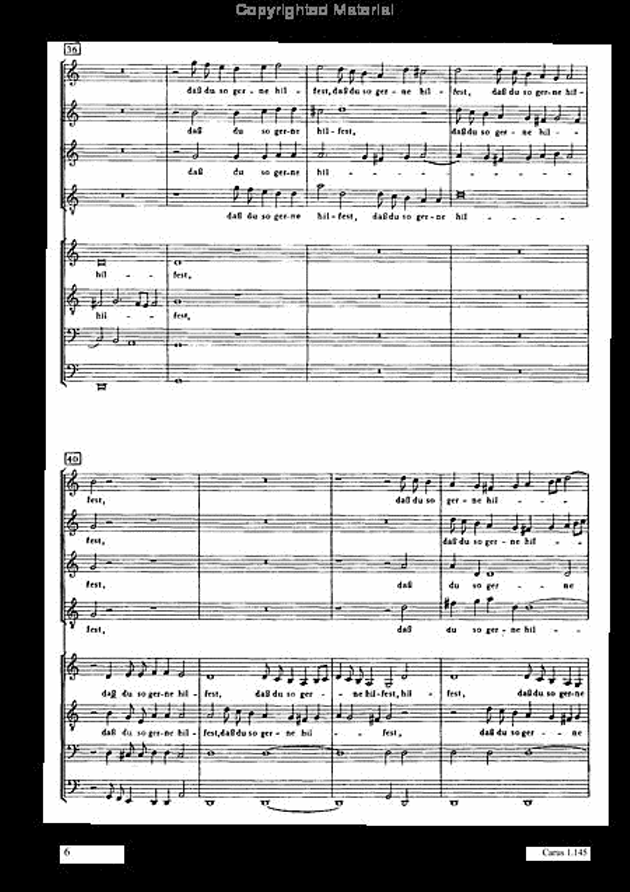 Ich hoffe aber darauf Choir scores gallery preview page 7