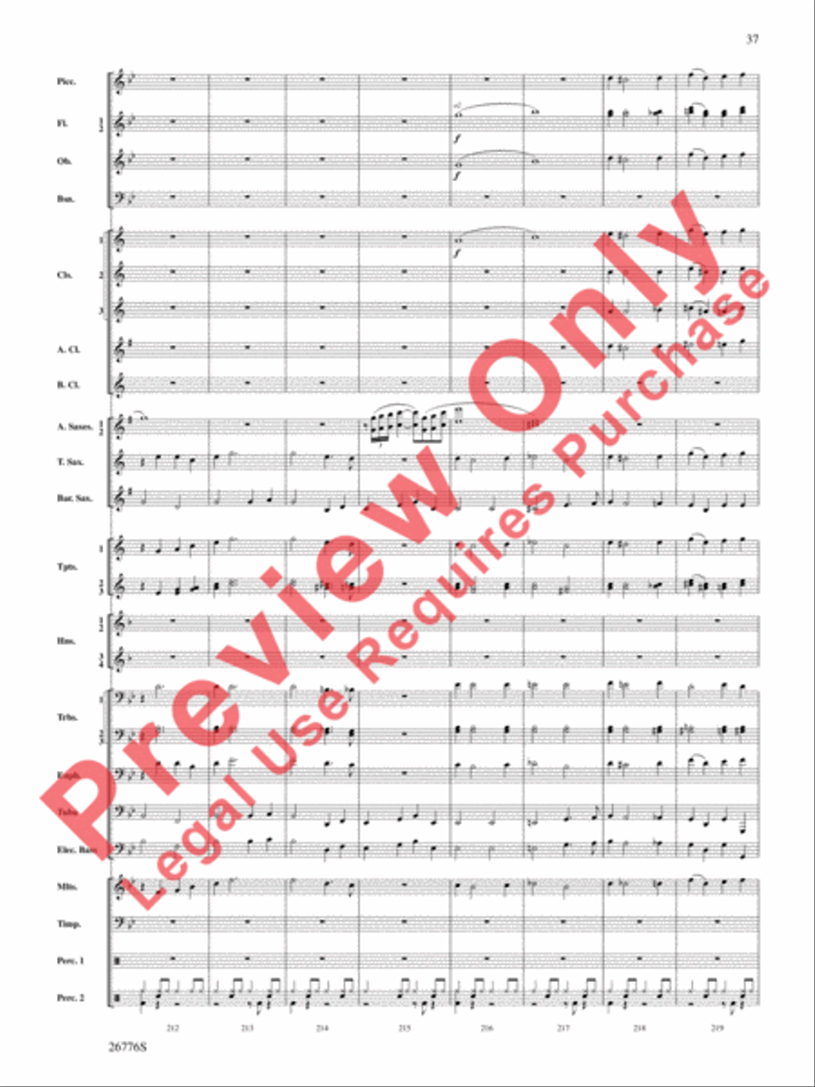 The Music of Disneyland Concert Band scores gallery preview page 38