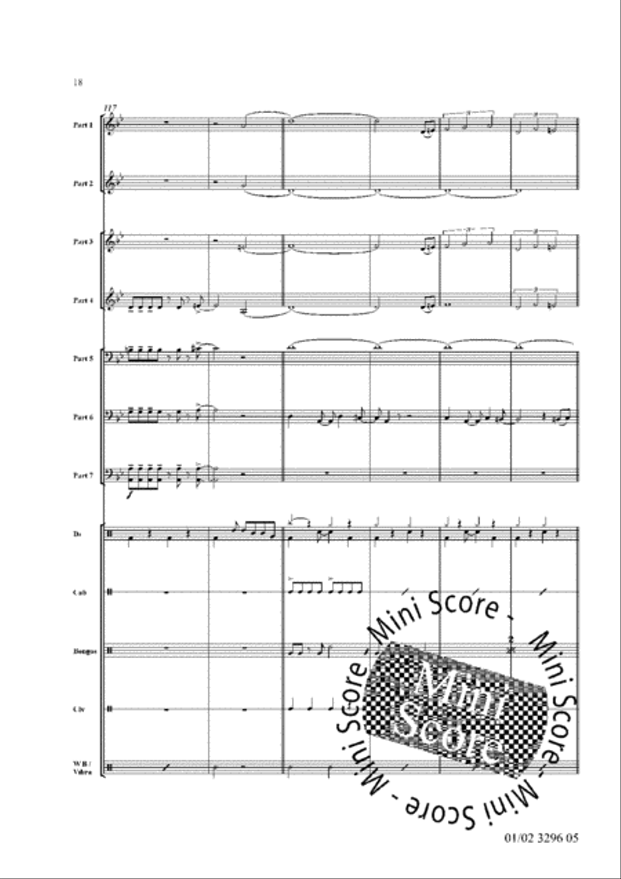 Bossa Nova Breakout! Fanfare Band scores gallery preview page 22
