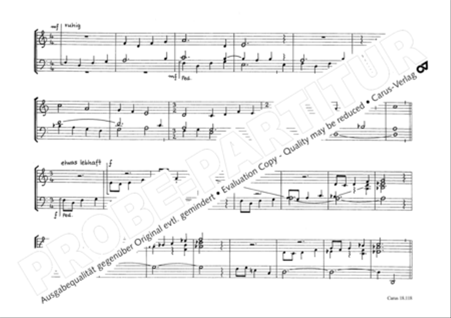 Two Organ Works (Zwei Orgelstucke) Organ scores gallery preview page 15