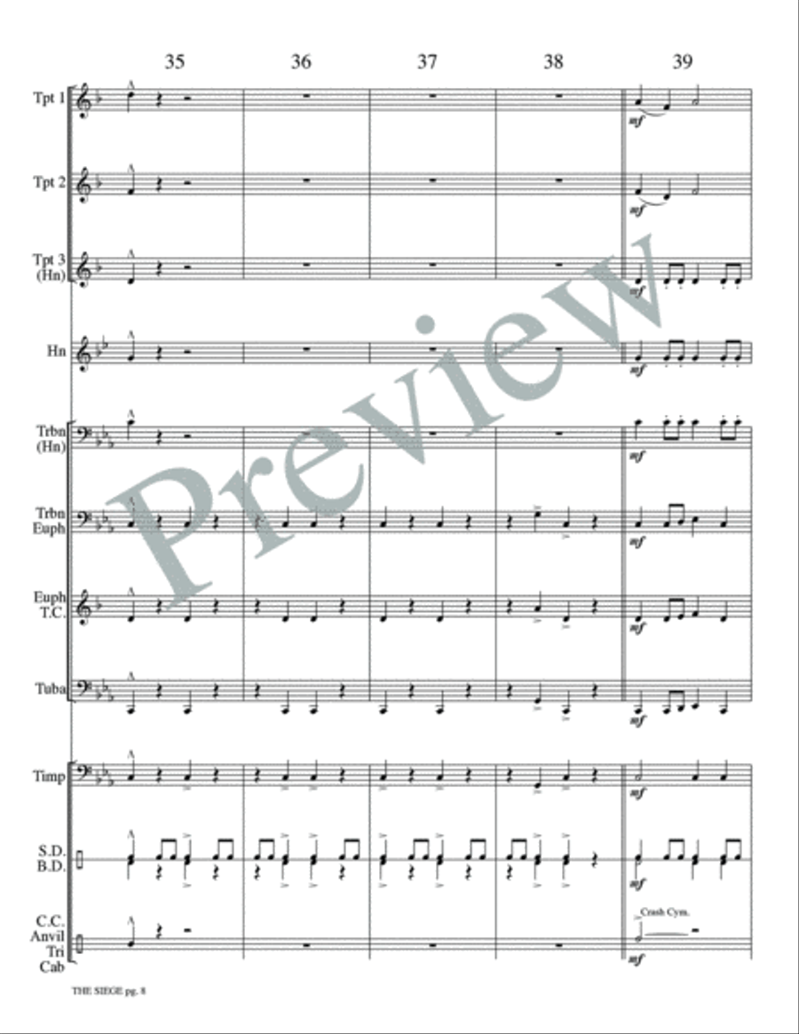 The Siege The Siege Small Ensemble scores gallery preview page 10