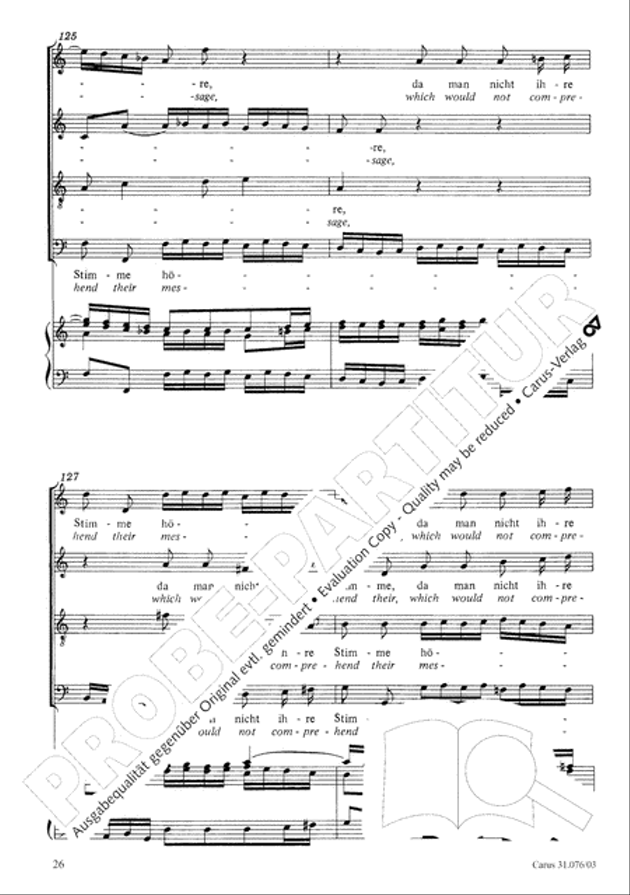 The heavens are telling the Father's glory (Die Himmel erzahlen die Ehre Gottes) 4-Part scores gallery preview page 27
