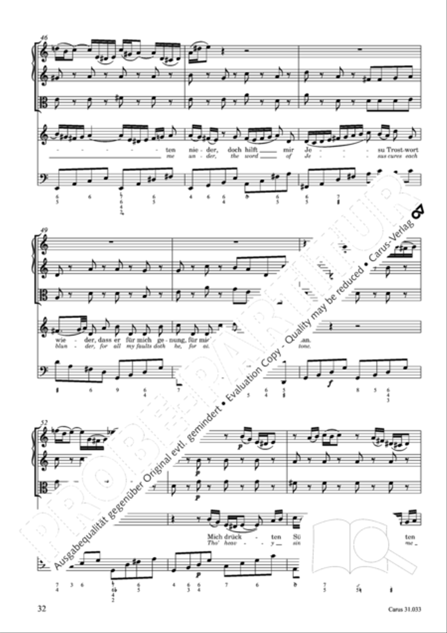 Lord Jesus Christ, in thee alone (Allein zu dir, Herr Jesu Christ) ATB scores gallery preview page 33