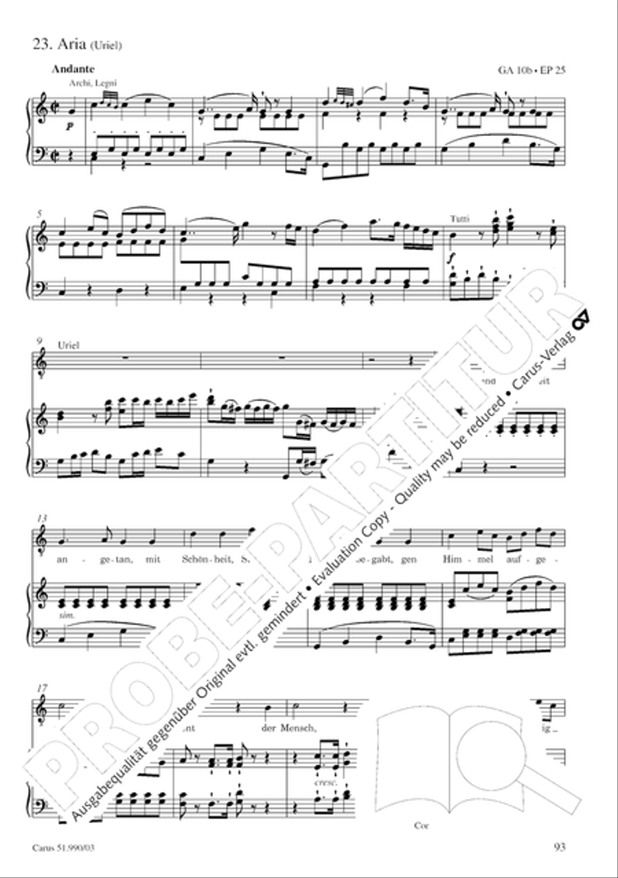 The Creation (Die Schopfung) 4-Part scores gallery preview page 96