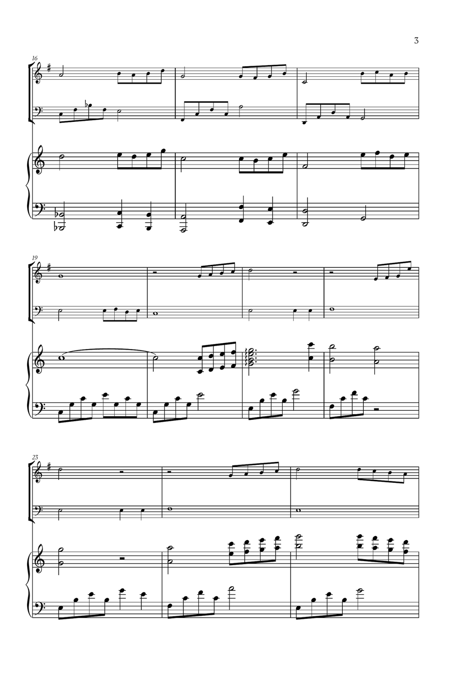 Beauty And The Beast Beauty And The Beast Woodwind Duet scores gallery preview page 3