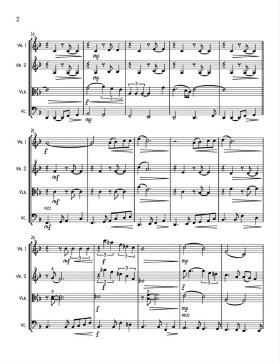 Let's Stay Together String Quartet scores gallery preview page 2