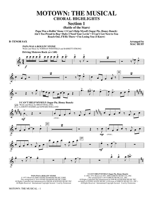 Motown: The Musical (Choral Highlights) - Tenor Sax