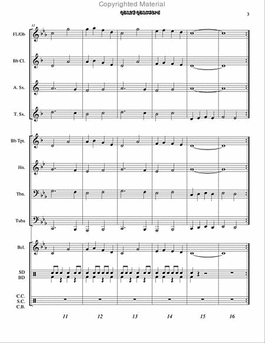 Quazy Quackers Quazy Quackers Concert Band scores gallery preview page 4
