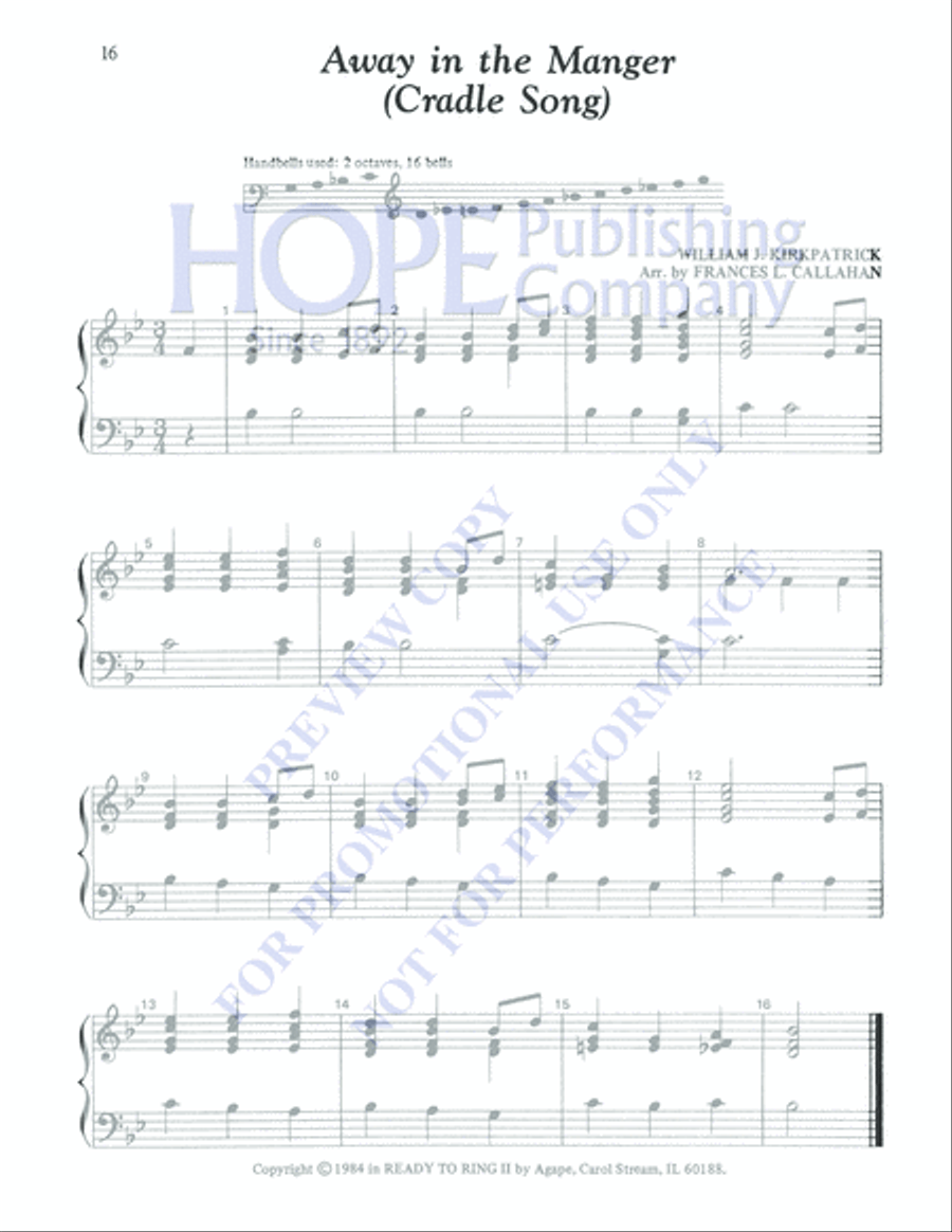 Ready to Ring for Christmas 2-Octaves scores gallery preview page 18