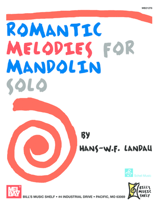 Book cover for Romantic Melodies for Mandolin Solo