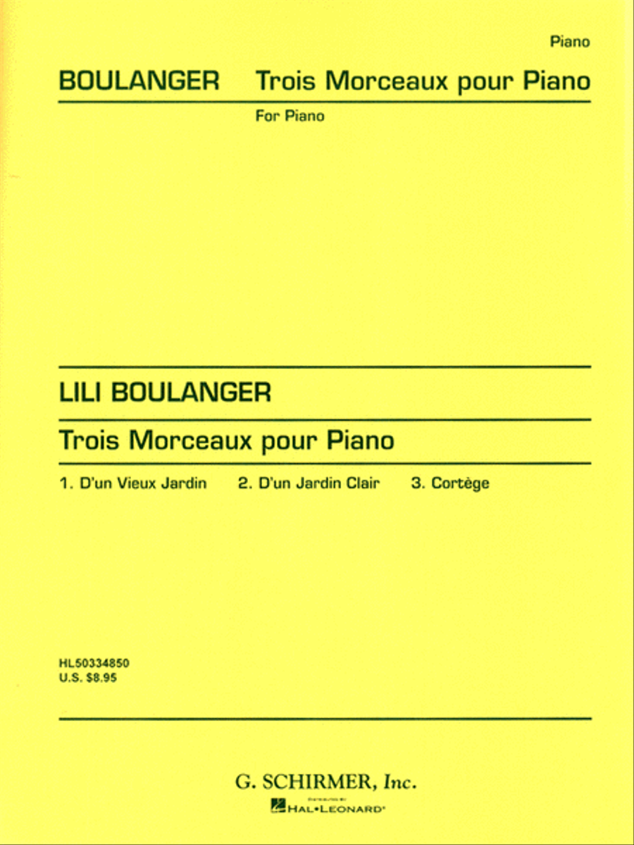 3 Morceaux Piano Solo scores gallery preview page 1