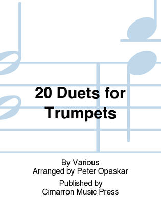 Book cover for 20 Duets for Trumpets