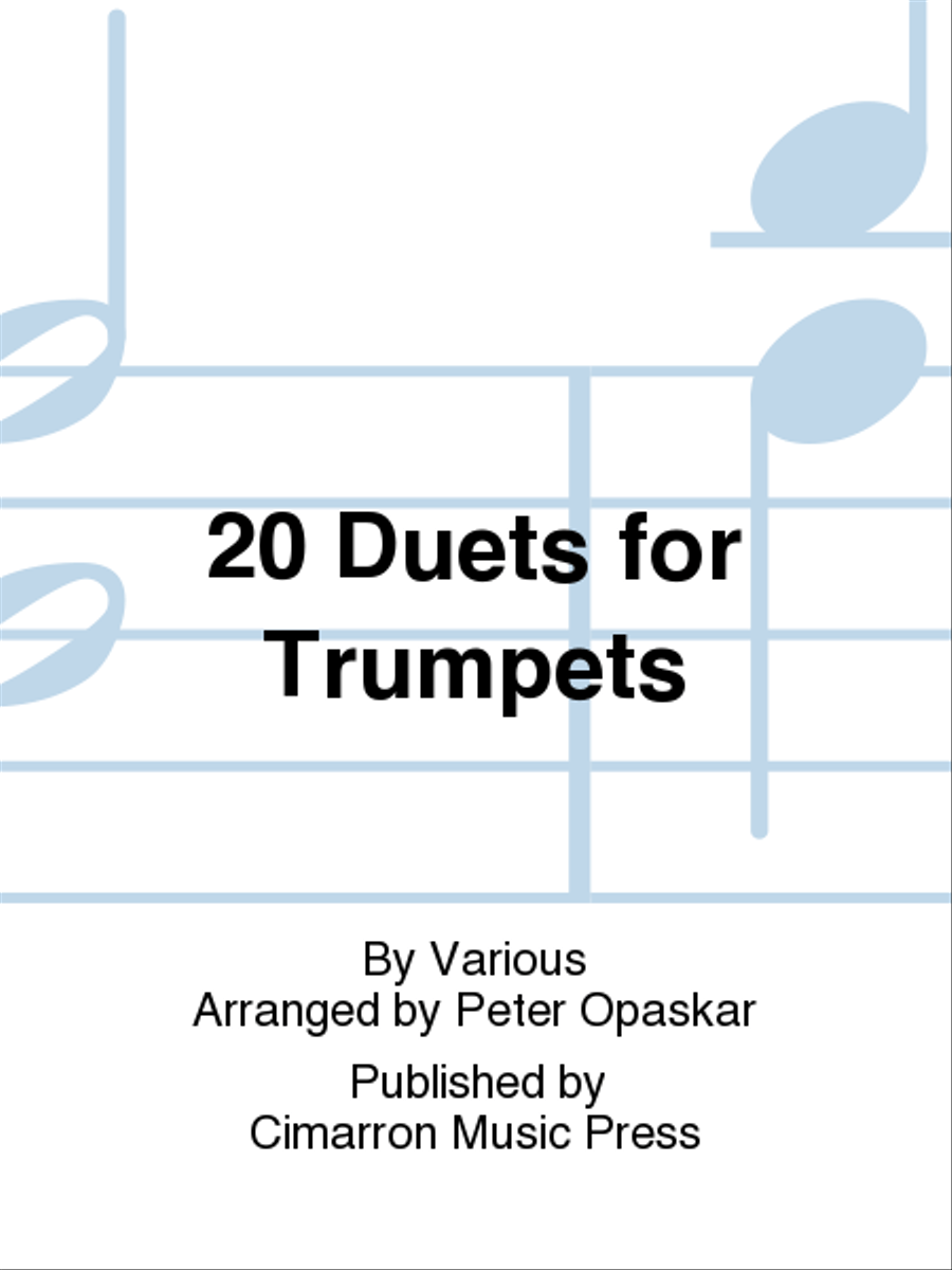 Book cover for 20 Duets for Trumpets