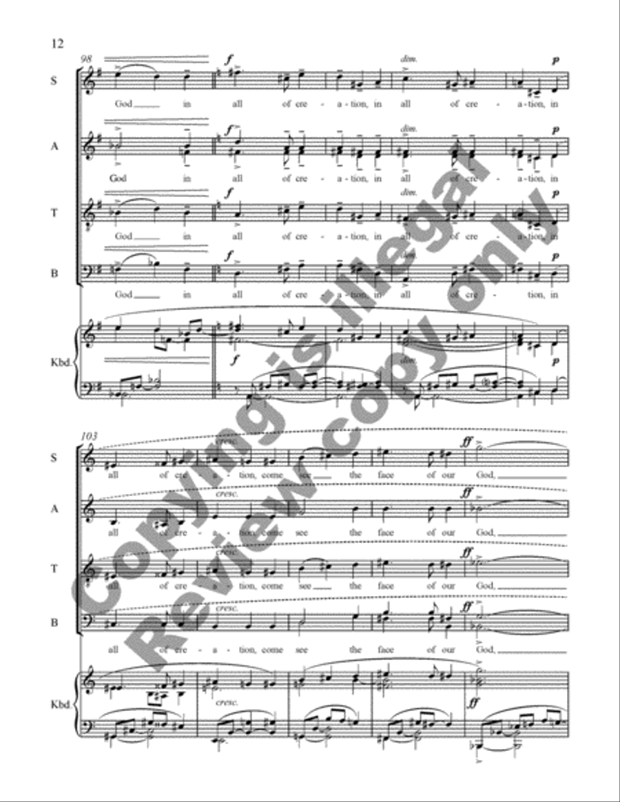 Come, all you blessed children Divisi scores gallery preview page 25