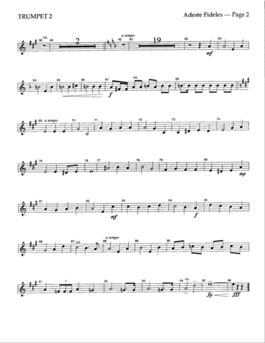 Adeste Fideles Choir scores gallery preview page 4