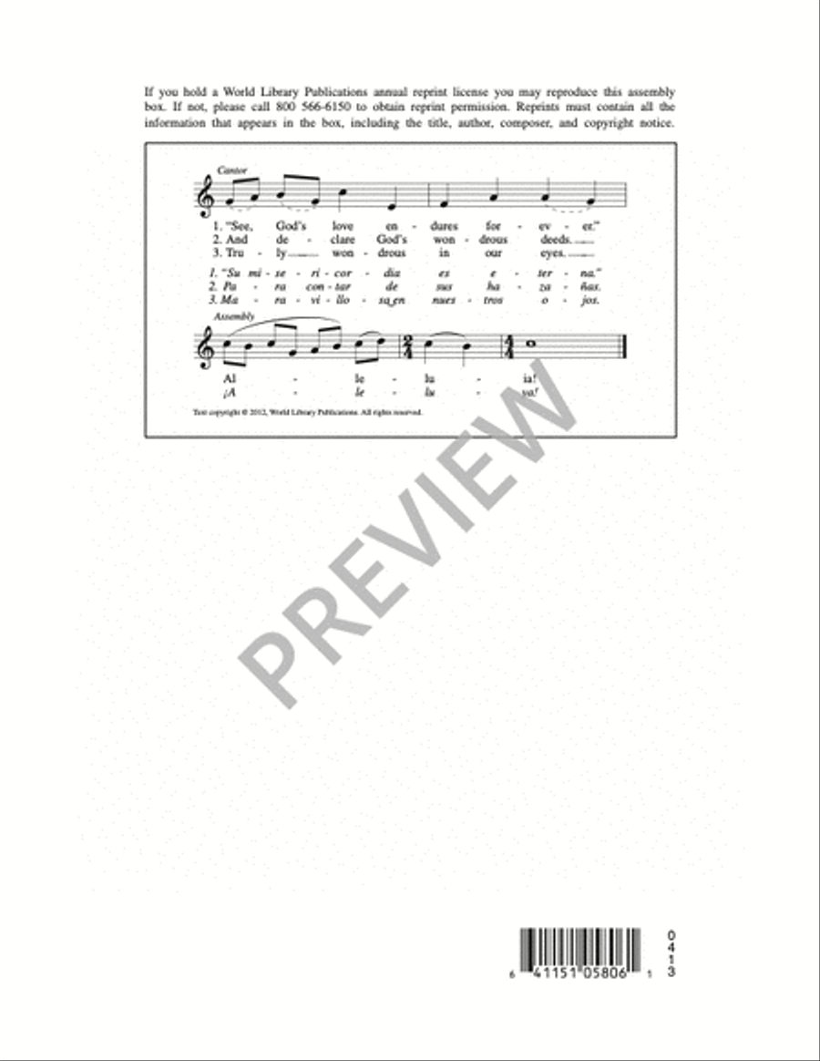 Easter Alleluia 2-Part scores gallery preview page 13