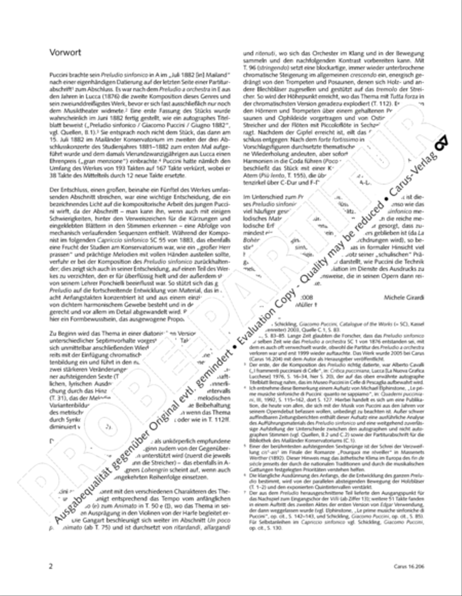Preludio sinfonico Orchestra scores gallery preview page 3