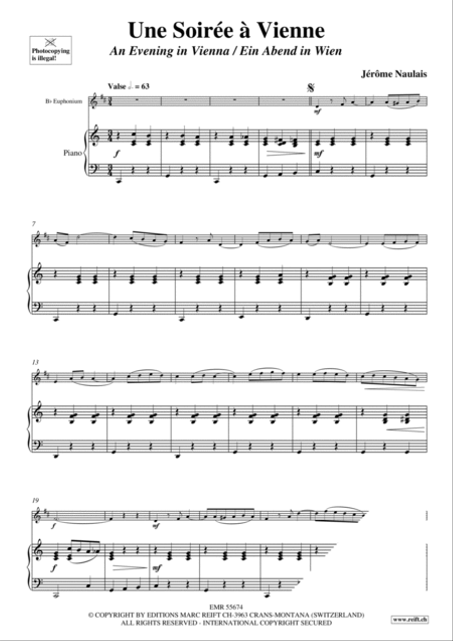 Une Soiree a Vienne Euphonium scores gallery preview page 4