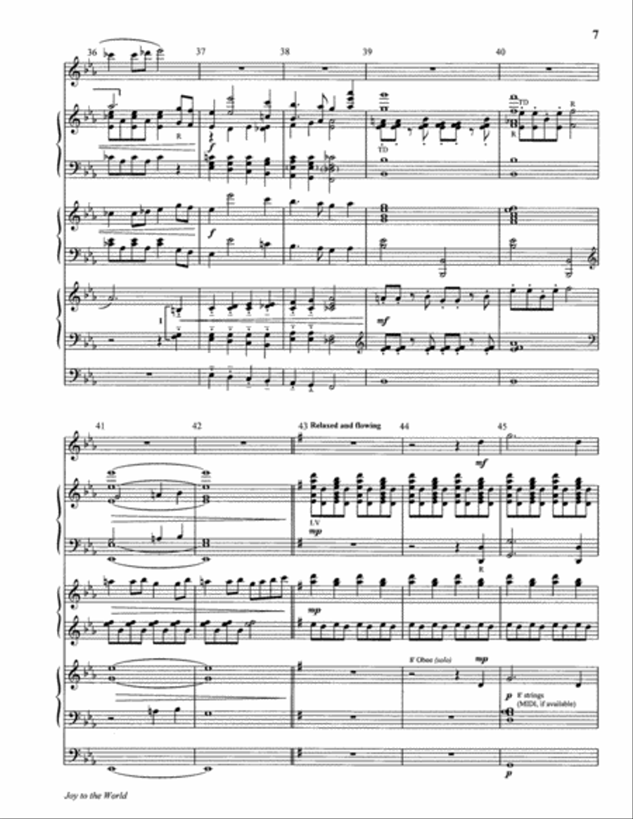 Joy to the World 4-Part scores gallery preview page 6