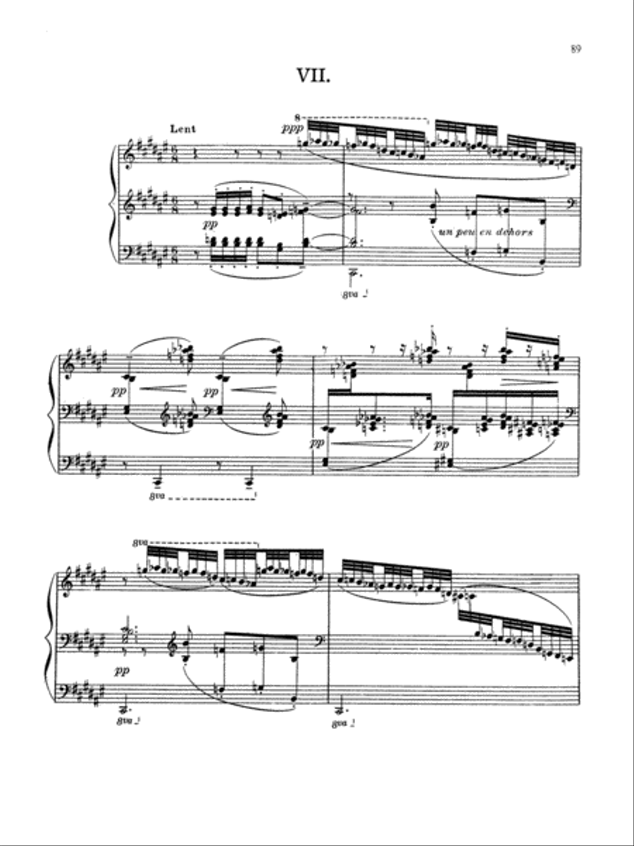 Debussy: Prelude - Book II, No. 7 Piano Solo scores gallery preview page 1