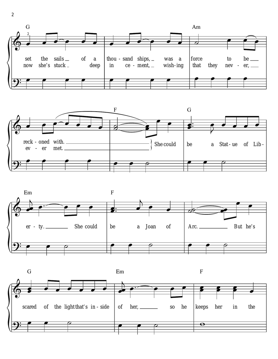 Pearl Easy Piano scores gallery preview page 2