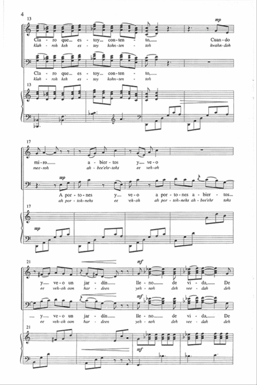 Portones abiertos y rostros brillantes 4-Part scores gallery preview page 3