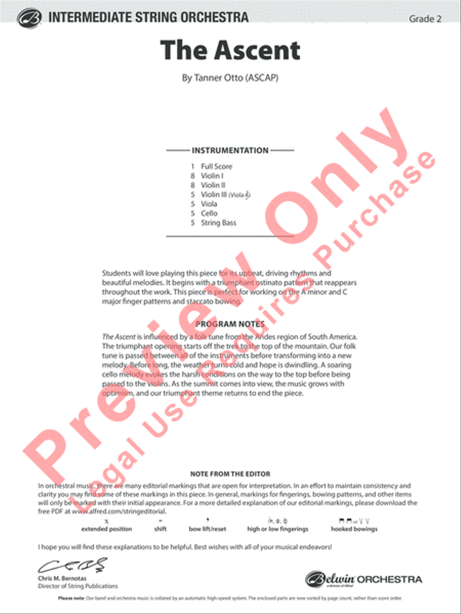 The Ascent The Ascent String Orchestra scores gallery preview page 2