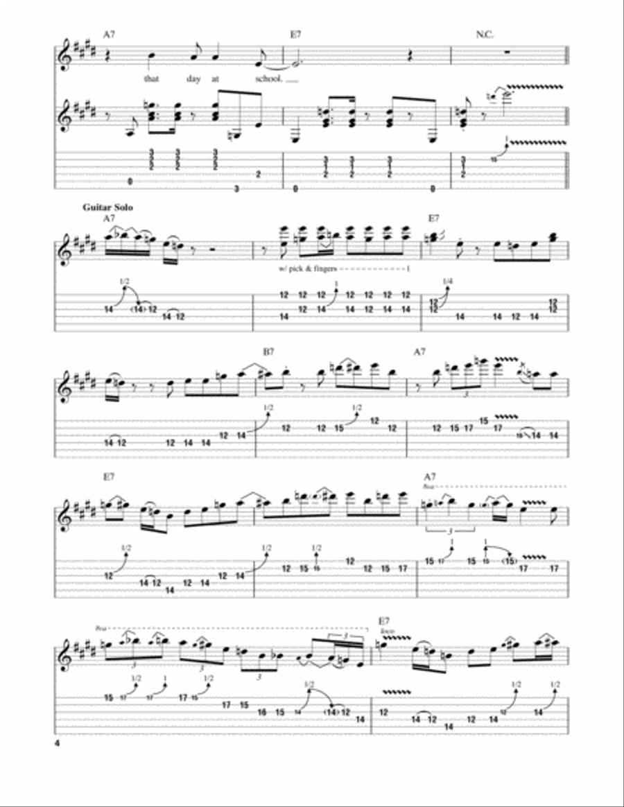 Mary Had A Little Lamb Acoustic Guitar scores gallery preview page 4